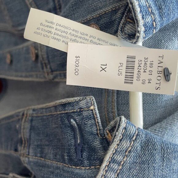 Talbots Jean Jacket with Original Tags - Picture 3 of 3